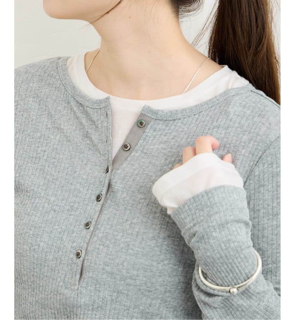 JOURNAL STANDARD「《追加3》シアーテレコヘンリーネックプルオーバー」|Tシャツ・カットソー|