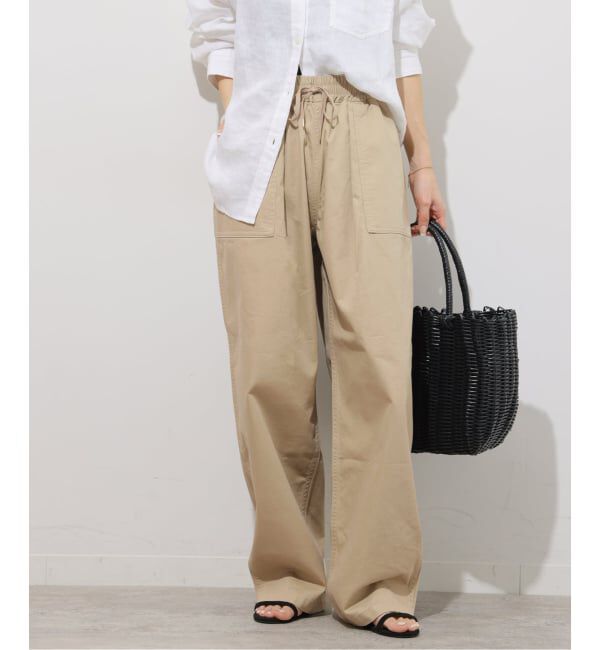 JOURNAL STANDARD relume「《WEB限定》ギャザーワイドベイカー」|カーゴ|ベージュ