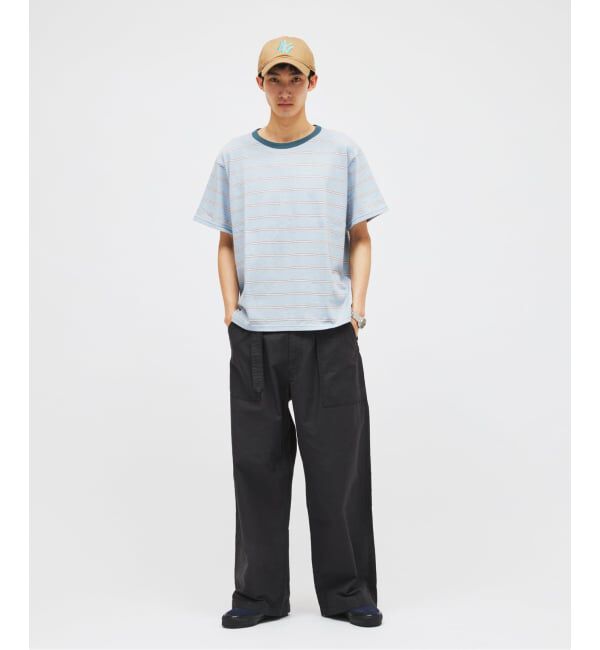 JOURNAL STANDARD「《予約》コットン リネン ベルテッド ワイド カット ベイカー パンツ」|カーゴ|