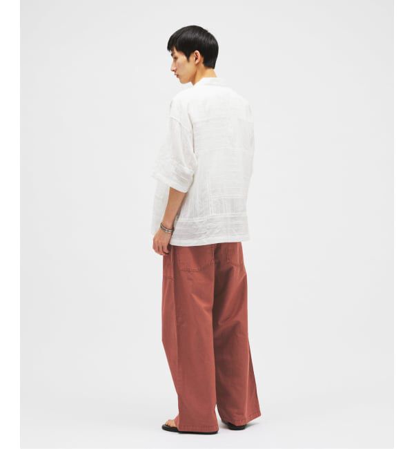JOURNAL STANDARD「《予約》コットン リネン ベルテッド ワイド カット ベイカー パンツ」|カーゴ|