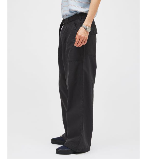 JOURNAL STANDARD「《予約》コットン リネン ベルテッド ワイド カット ベイカー パンツ」|カーゴ|