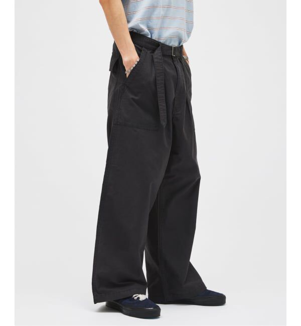 JOURNAL STANDARD「《予約》コットン リネン ベルテッド ワイド カット ベイカー パンツ」|カーゴ|