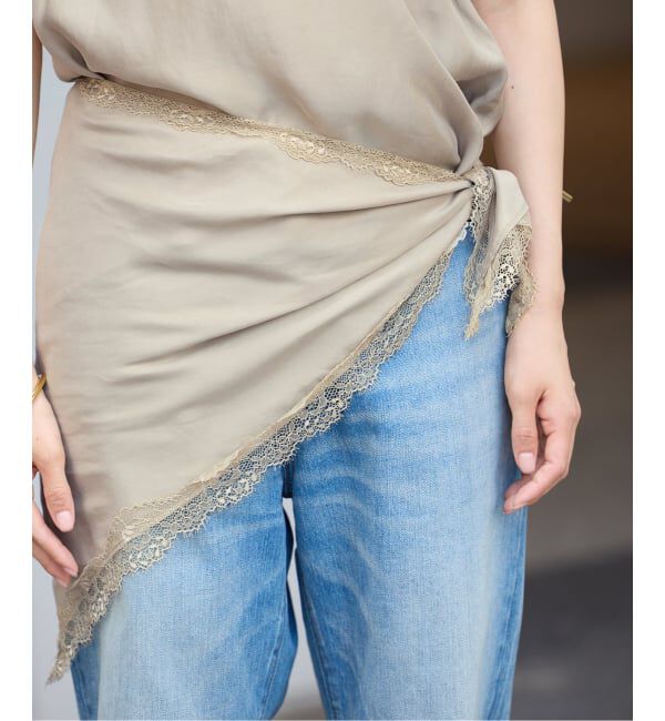 FRAMeWORK「≪予約≫SKIN LACE SCARF WITH BL」|シャツ・ブラウス|