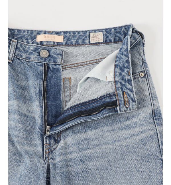 Spick and Span「《別注 / 予約》SOMETHING for SS ELSA STRAIGHT」|デニム|