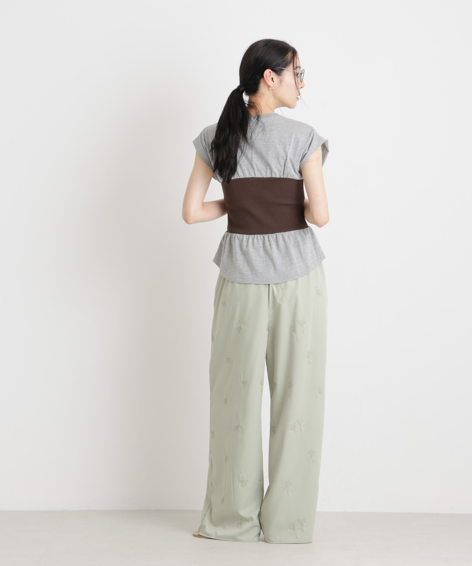 nano･universe「BOOKCLUB/別注 Bustier T shirts」|Tシャツ・カットソー|