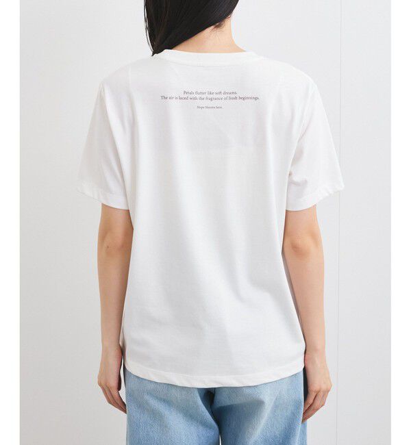 VIS「【接触冷感】フラワーフォト＆ロゴTシャツ」|Tシャツ・カットソー|