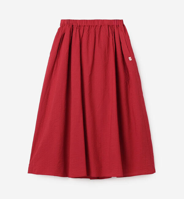 DANTON「DANTON | ギャザー イージースカート WOMEN」|スカート|RED