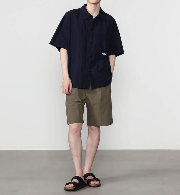 DANTON「DANTON | コットンブロード 半袖カバーオールシャツ MEN」|シャツ・ブラウス|