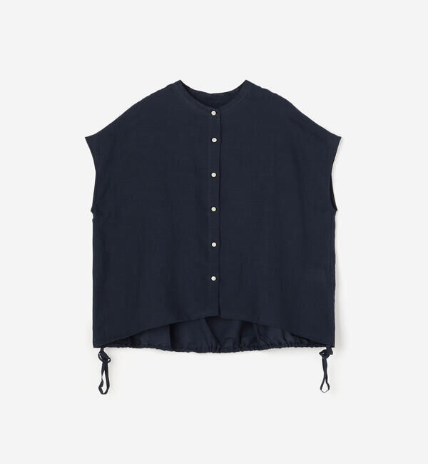  「nicholson & nicholson |〈別注〉フレンチスリーブ ブラウス WOMEN」|シャツ・ブラウス|NAVY