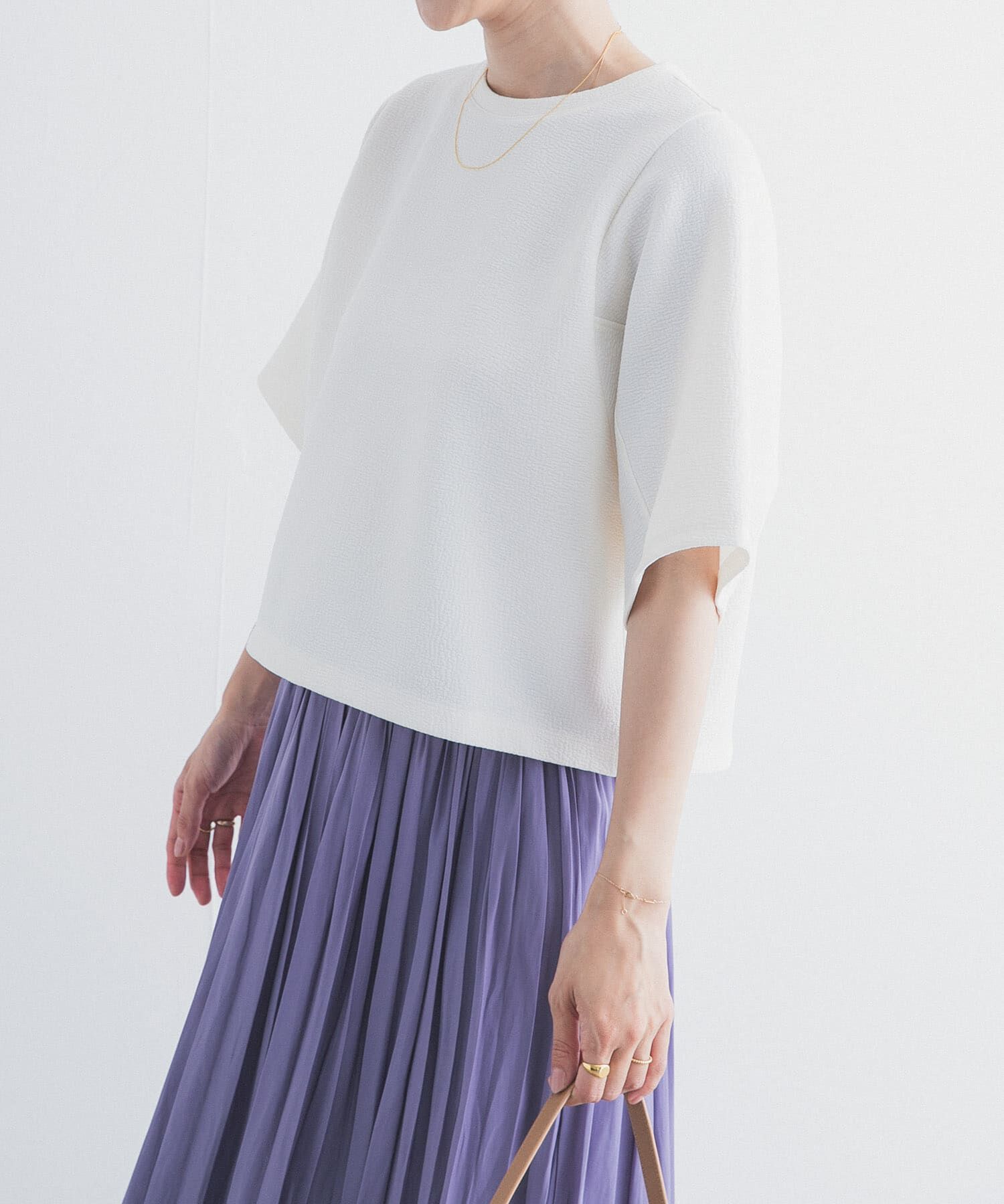 URBAN RESEARCH DOORS「袖ボリュームクロップドプルオーバー」|Tシャツ・カットソー|