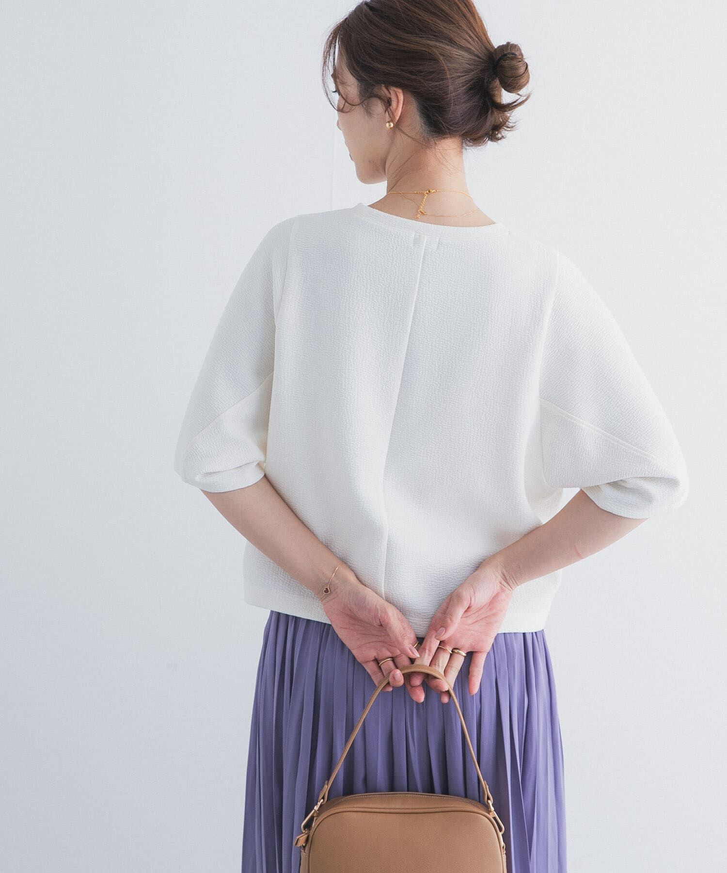 URBAN RESEARCH DOORS「袖ボリュームクロップドプルオーバー」|Tシャツ・カットソー|