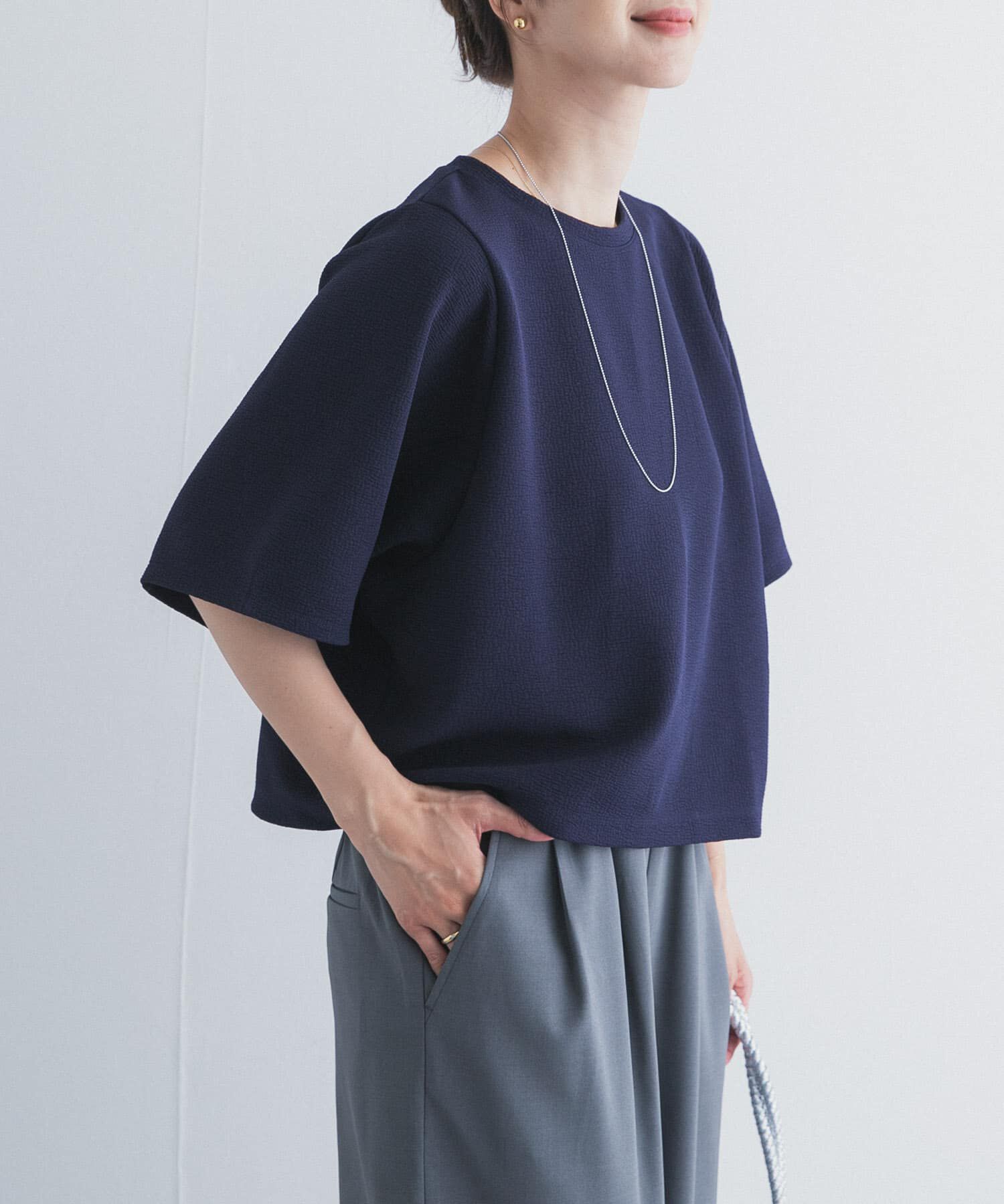 URBAN RESEARCH DOORS「袖ボリュームクロップドプルオーバー」|Tシャツ・カットソー|