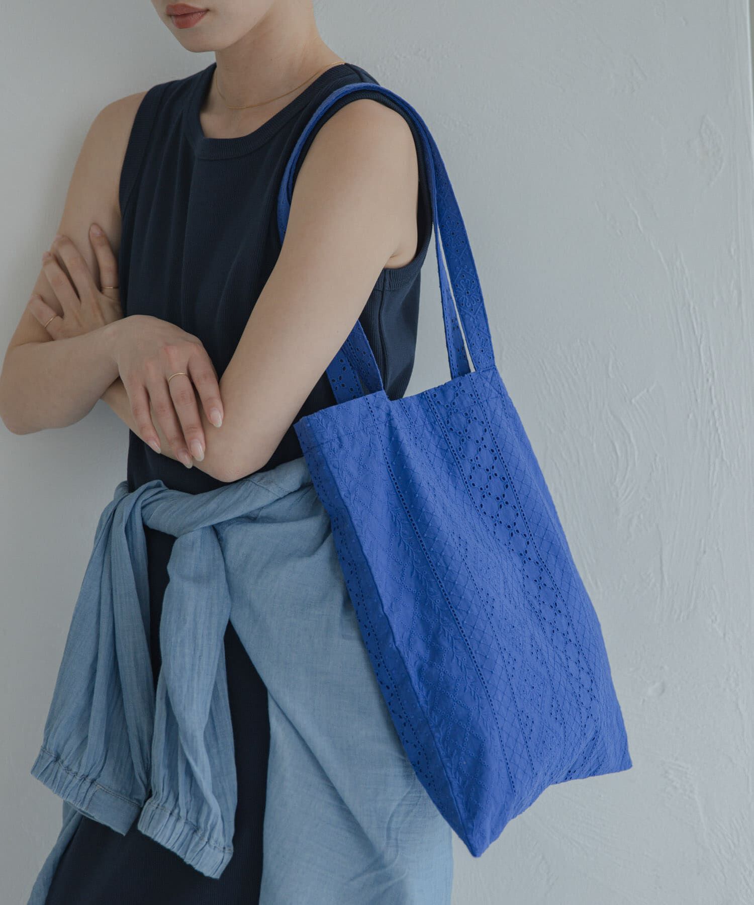 Sonny Label 「コットンレーストートバッグ」|トートバッグ|ブルー