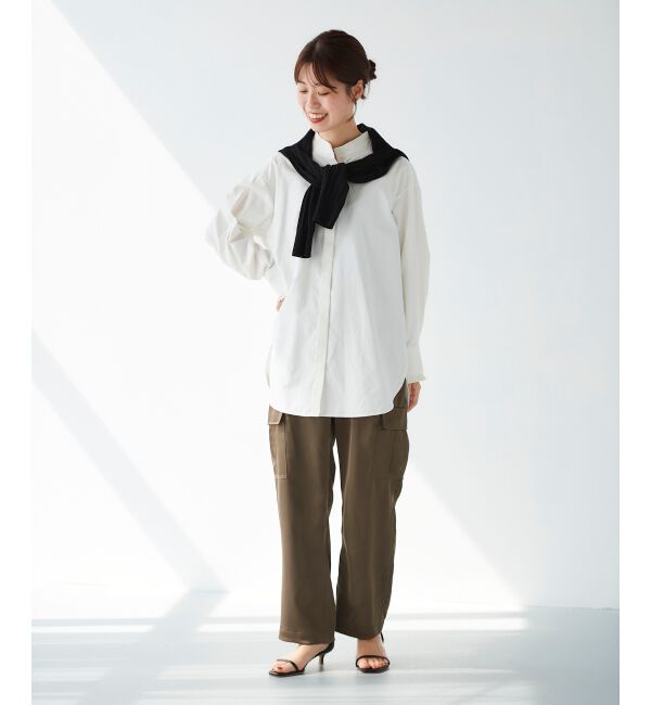  「サテンカーゴパンツ」|カーゴ|