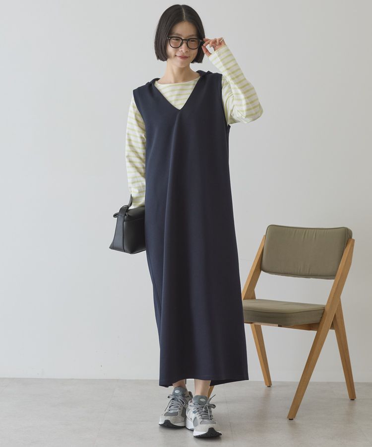 AMERICAN HOLIC「スキッパーポンチパーカーワンピース」|ワンピース|Dark Navy