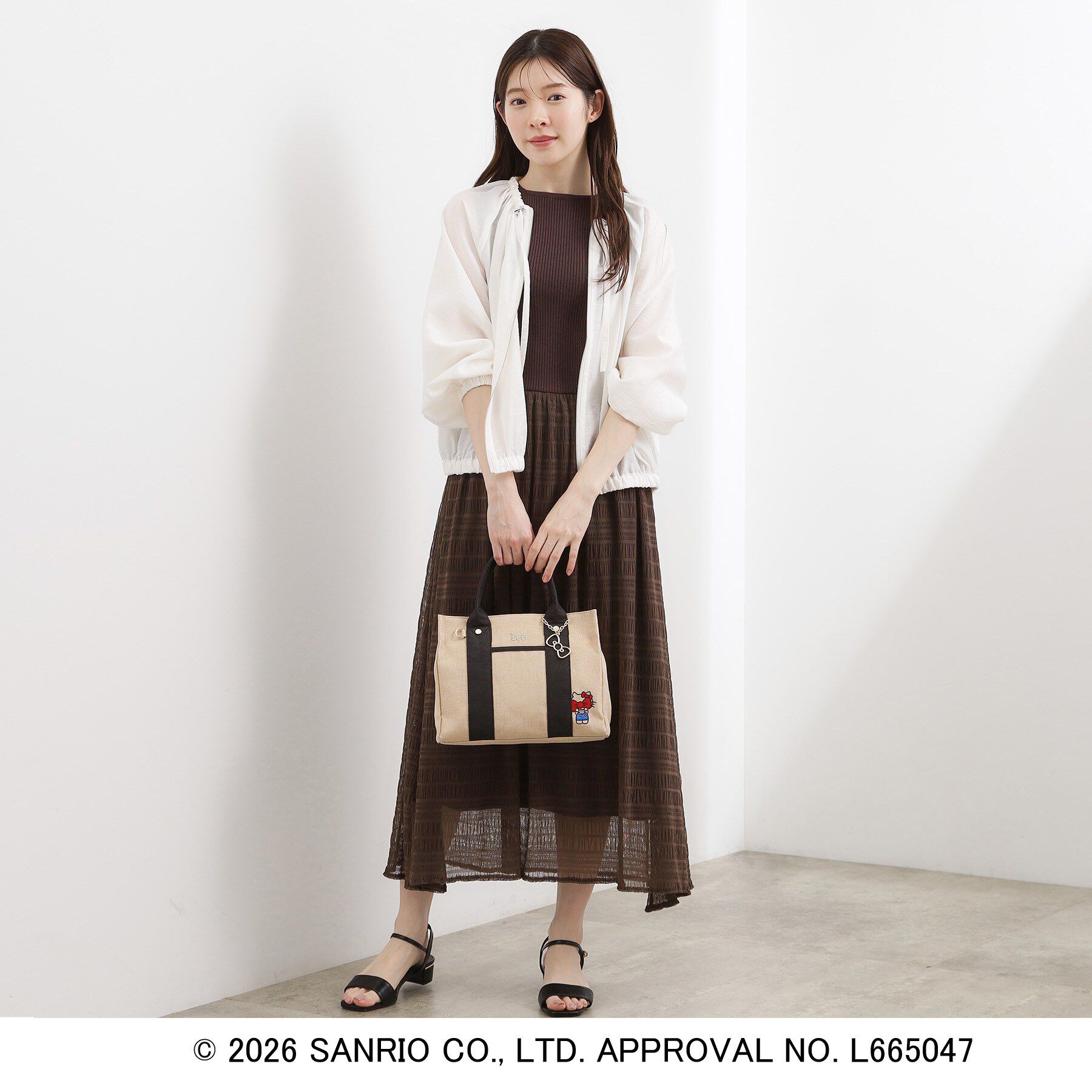 grove「【ハローキティ】Leeスクエア2WAYトート」|トートバッグ|