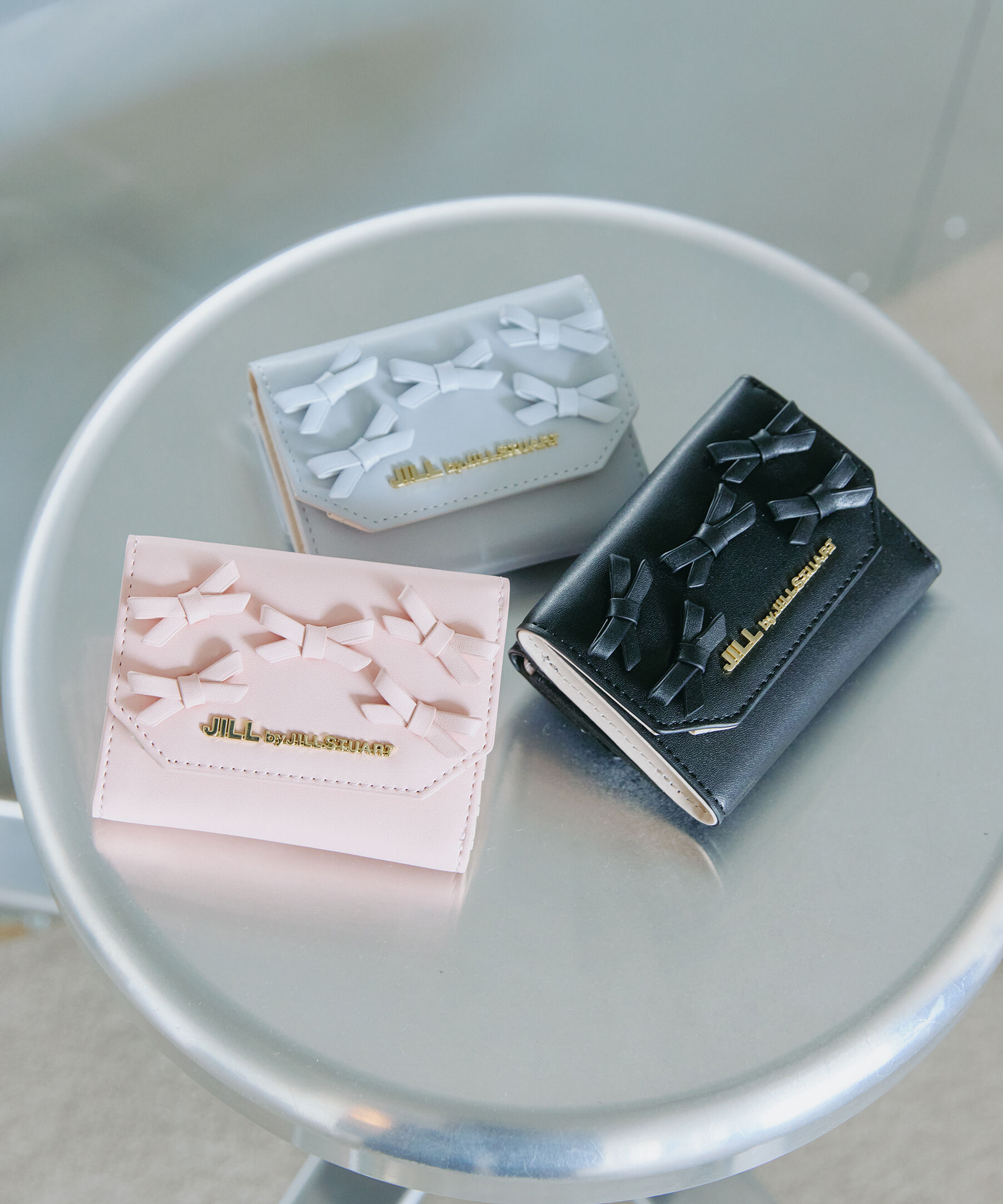 「ミニリボンウォレット」|財布|ブルー