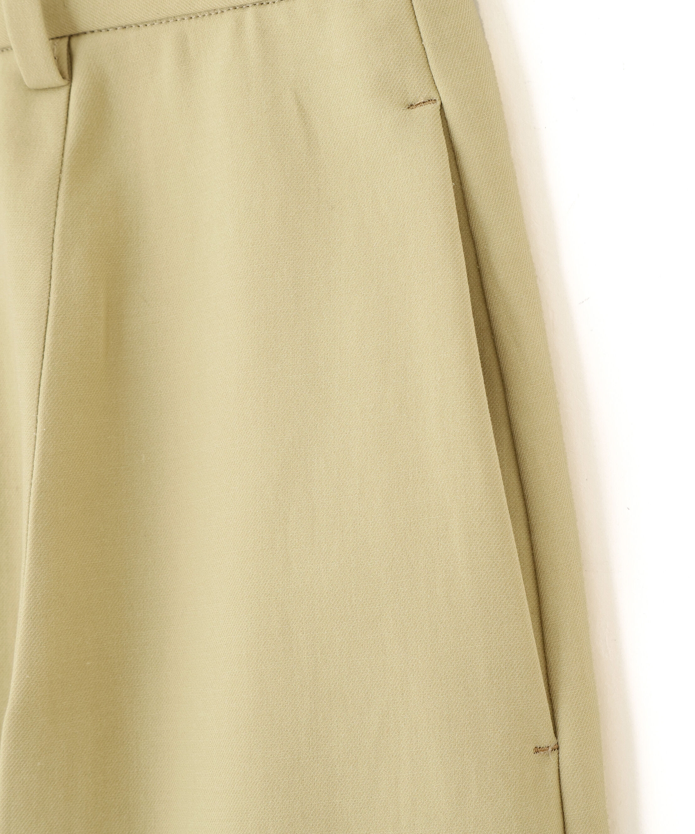 YLEVE / 100/2 GV TWILL DOUBLE WEAVE CURVED TROUSERS（YLEVE