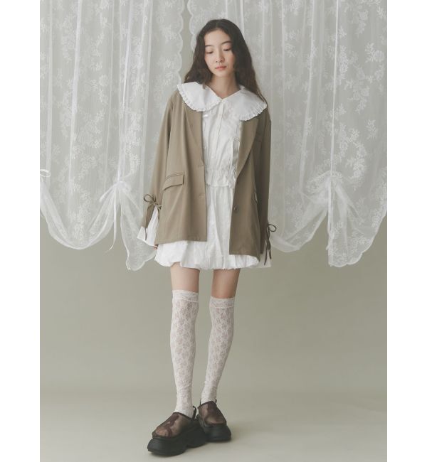merry jenny「RIBBON mesh sabot」|スニーカー|