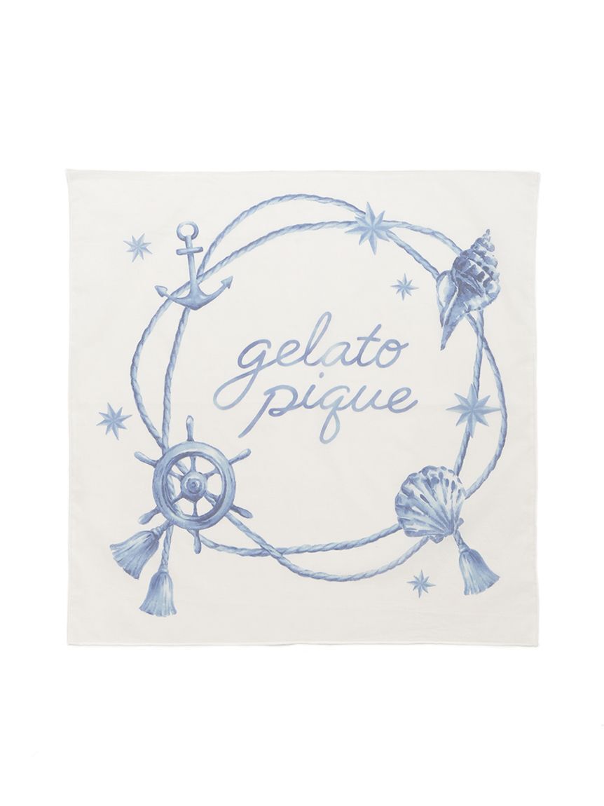 gelato pique「マリンワンポイントスカーフハンカチ」|ハンカチ|