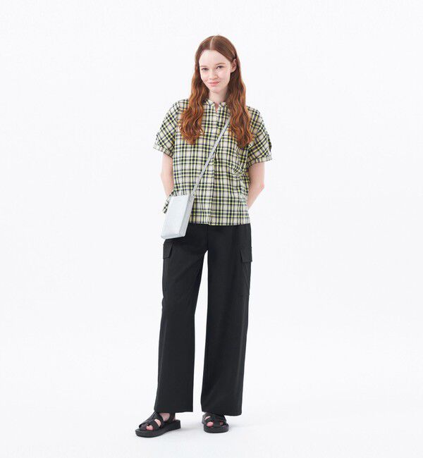 MACKINTOSH PHILOSOPHY「ストレッチツイルワイドパンツ」|カーゴ|