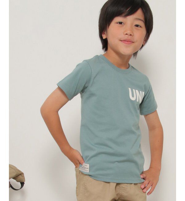 ikka kids「【親子おそろい】URBAN NATURE LIFE アーバンネイチャーライフ ロゴT（120~160cm）」|Tシャツ・カットソー|ミントグリン