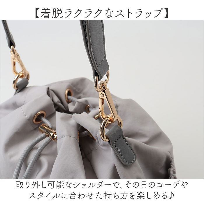 BACKYARD FAMILY「ドローストリングショルダーバッグ 通販 ショルダーバッグ ドロスト ショルダー バッグ」|ショルダー・メッセンジャー|