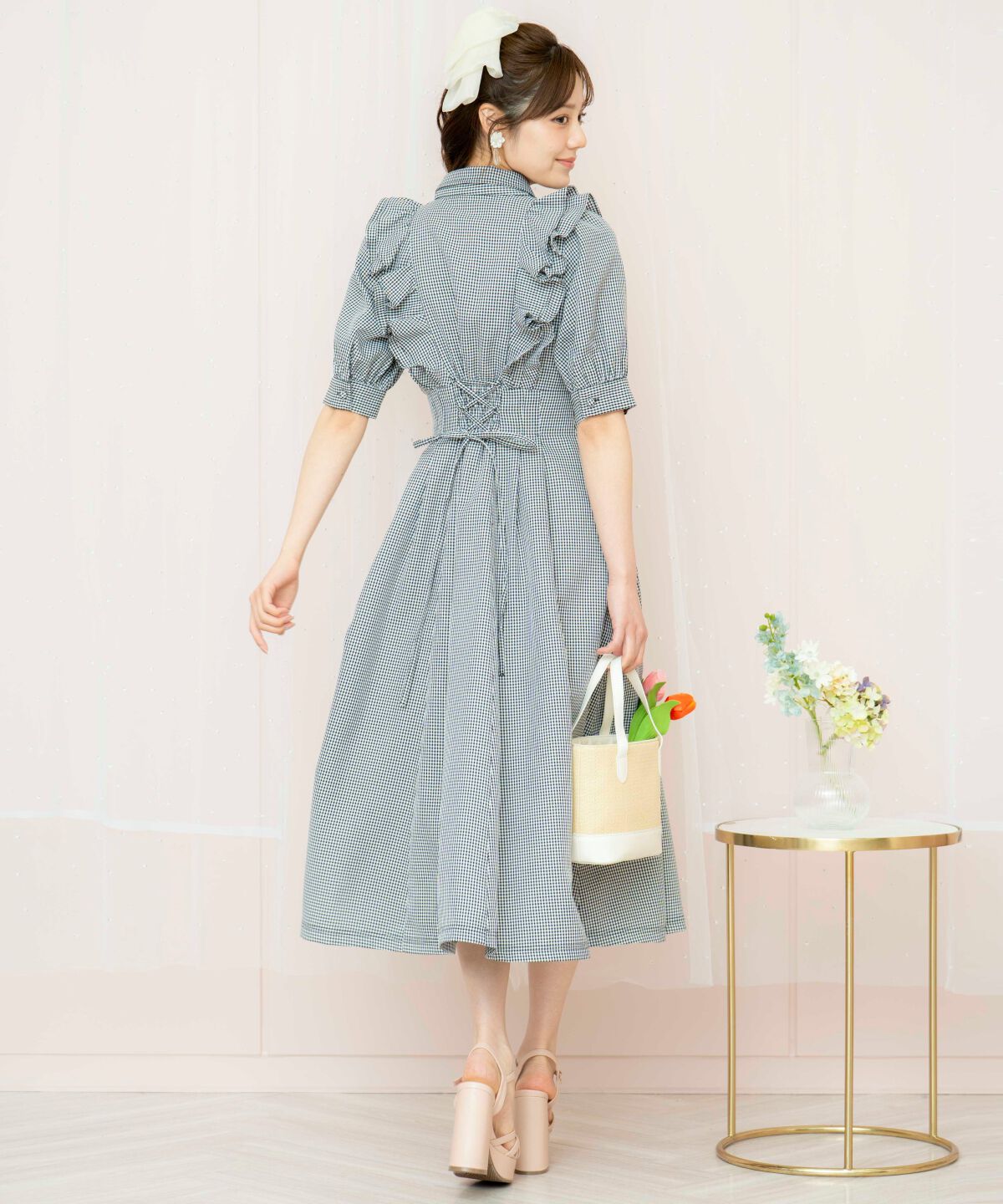 WILLSELECTION「ラッフルリボンタイシャツワンピース」|ワンピース|