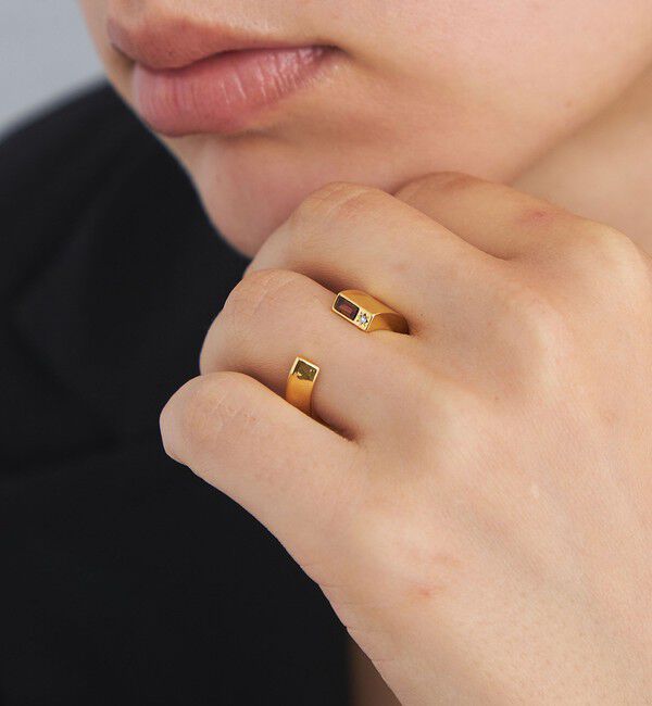 UNITED ARROWS green label relaxing「＜anisotea＞ Sign circle リング」|リング|