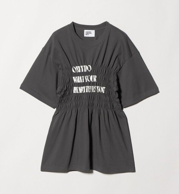 UNITED ARROWS green label relaxing「【別注】＜Various Timeless Arts＞シャーリング プリント Tシャツ」|Tシャツ・カットソー|