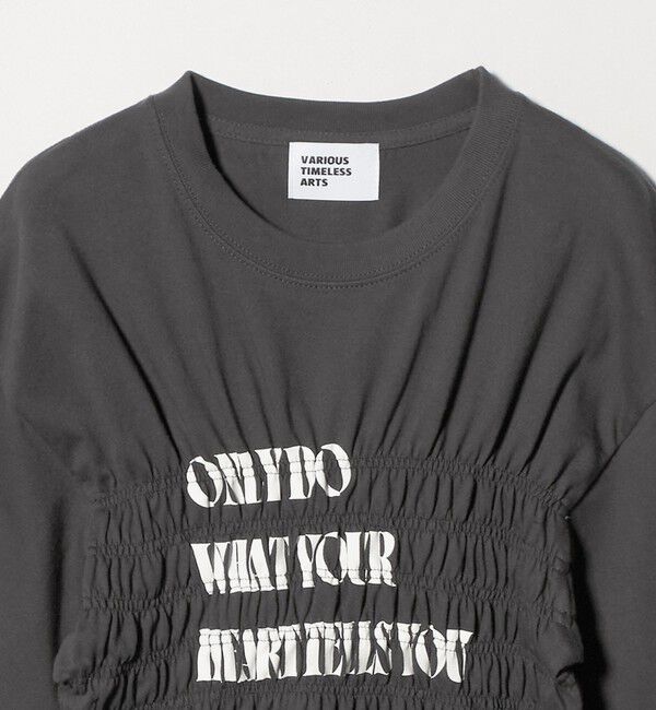 UNITED ARROWS green label relaxing「【別注】＜Various Timeless Arts＞シャーリング プリント Tシャツ」|Tシャツ・カットソー|