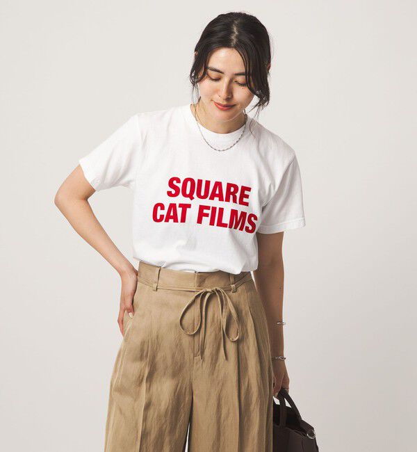 UNITED ARROWS green label relaxing「【別注】＜SQUARE CATFILMS＞フォトプリント Tシャツ」|Tシャツ・カットソー|