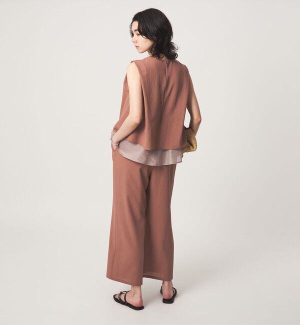 UNITED ARROWS green label relaxing「【結論シリーズ】ダブルフレアオールインワン［size SHORT/TALLあり］」|オールインワン|