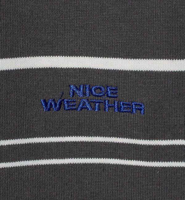NICE WEATHER「＜NICE WEATHER＞ボーダー ショートスリーブ ポロシャツ」|ポロシャツ|