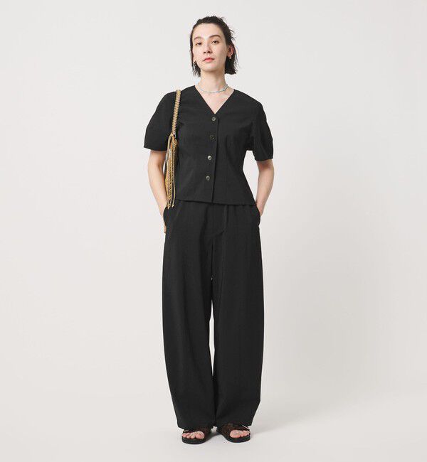 BEAUTY&YOUTH UNITED ARROWS「バックゴム カーブパンツ UVカット 防シワ ウォッシャブル」|チノ|