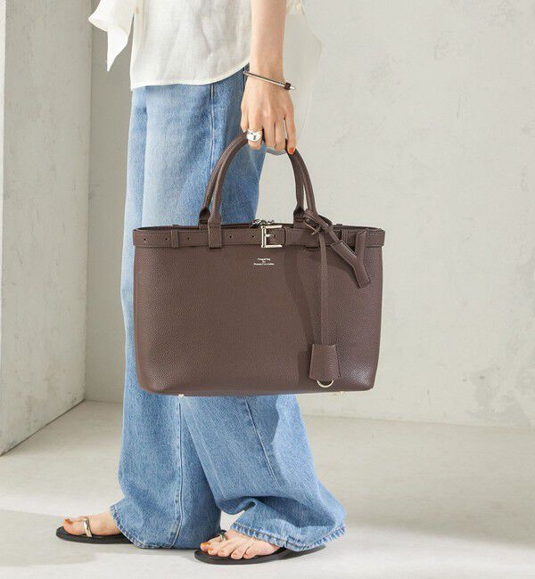 SHIPS for women「【WEB限定】George Cinq:BELTED TOTO BAG（M）」|トートバッグ|