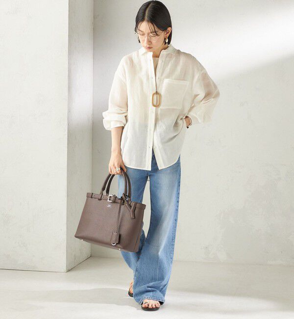 SHIPS for women「【WEB限定】George Cinq:BELTED TOTO BAG（M）」|トートバッグ|