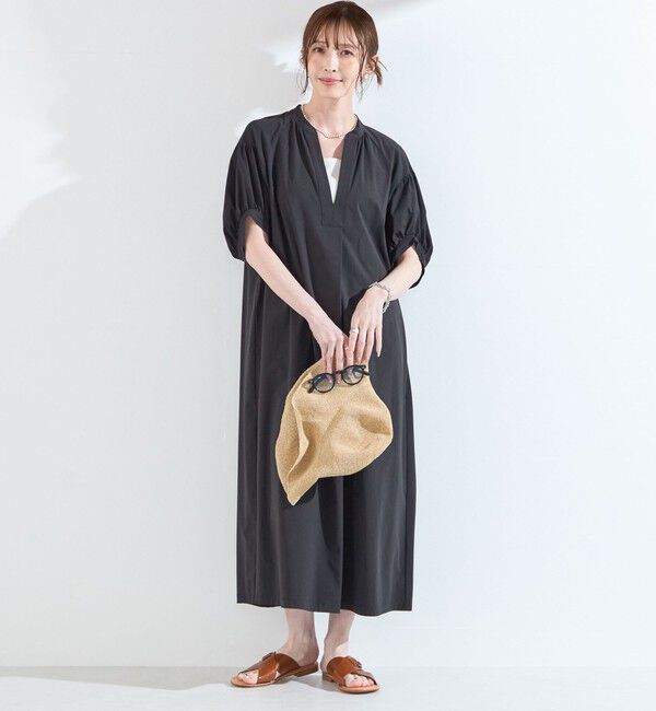 SHIPS Colors 「SHIPS Colors:〈UVカット・接触冷感〉ファンクション スキッパー ワンピース◇」|ワンピース|