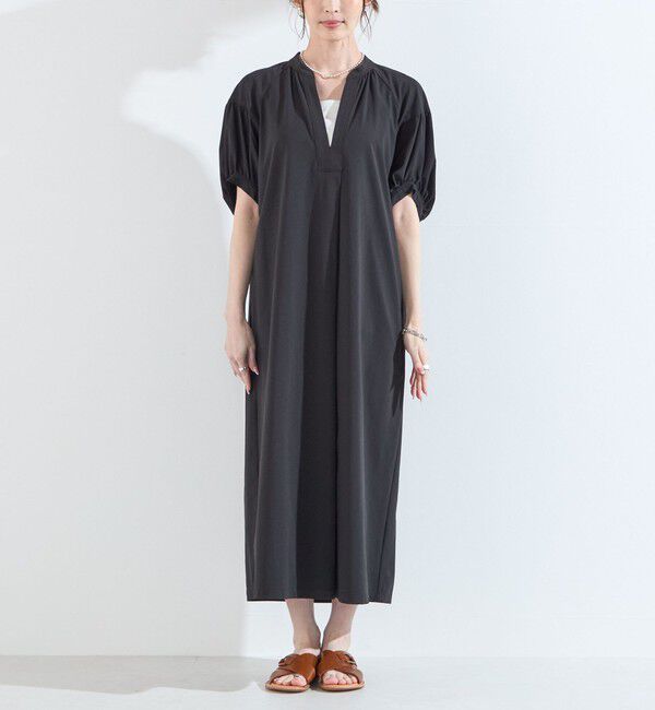 SHIPS Colors 「SHIPS Colors:〈UVカット・接触冷感〉ファンクション スキッパー ワンピース◇」|ワンピース|