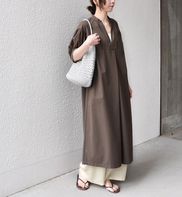 SHIPS Colors 「SHIPS Colors:〈UVカット・接触冷感〉ファンクション スキッパー ワンピース◇」|ワンピース|