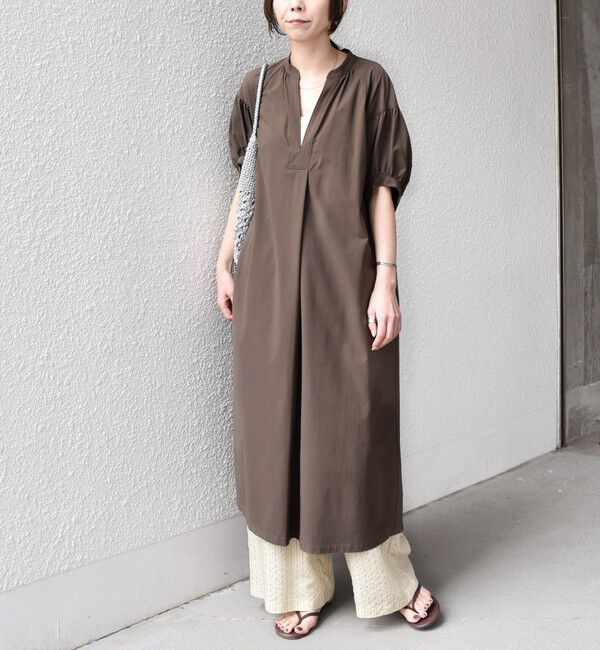 SHIPS Colors 「SHIPS Colors:〈UVカット・接触冷感〉ファンクション スキッパー ワンピース◇」|ワンピース|