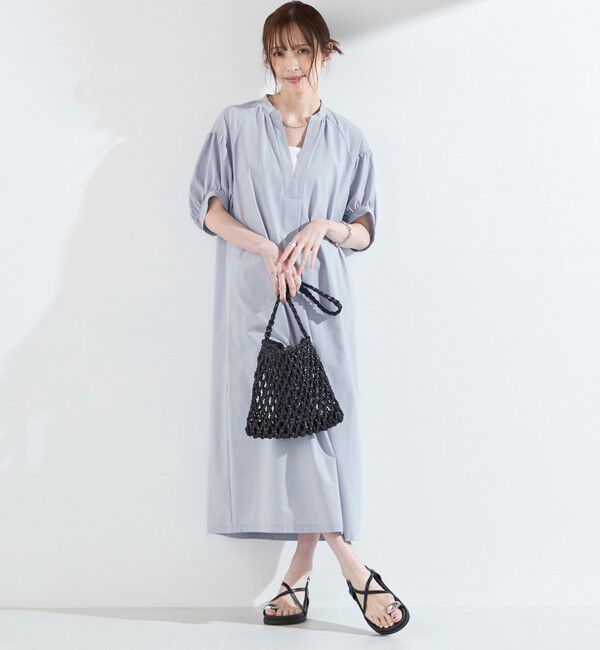 SHIPS Colors 「SHIPS Colors:〈UVカット・接触冷感〉ファンクション スキッパー ワンピース◇」|ワンピース|