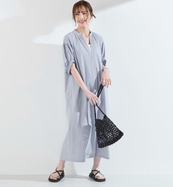 SHIPS Colors 「SHIPS Colors:〈UVカット・接触冷感〉ファンクション スキッパー ワンピース◇」|ワンピース|
