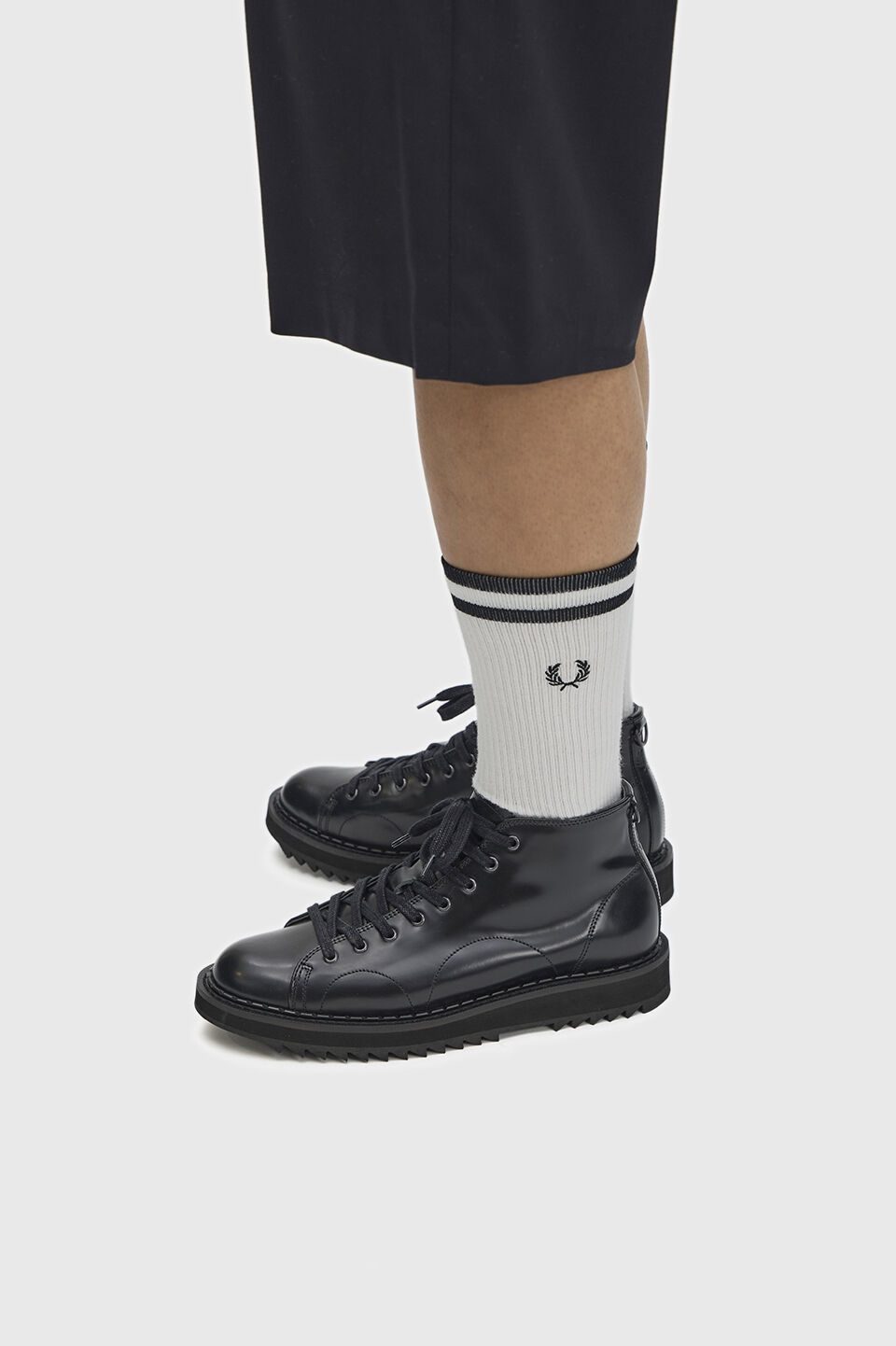FRED PERRY 「George Cox X Fred Perry Monkey Boot Leather／ジョージコックス&times;フレッドペリー レザーモンキーブーツ」|ショートブーツ|