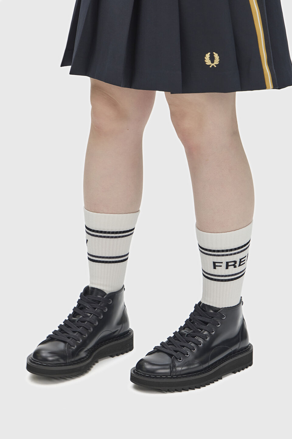 FRED PERRY 「George Cox X Fred Perry Monkey Boot Leather／ジョージコックス&times;フレッドペリー レザーモンキーブーツ」|ショートブーツ|