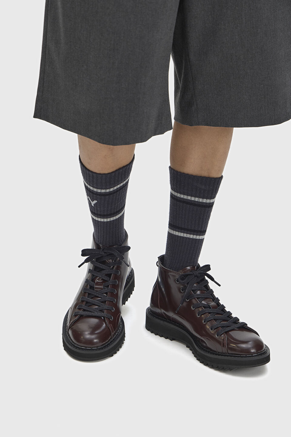FRED PERRY 「George Cox X Fred Perry Monkey Boot Leather／ジョージコックス&times;フレッドペリー レザーモンキーブーツ」|ショートブーツ|OX BLOOD