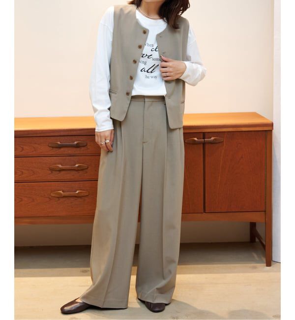 OUTDOOR PRODUCTS Usual Things「ORDINARY タックワイドスラックス」|スラックス|