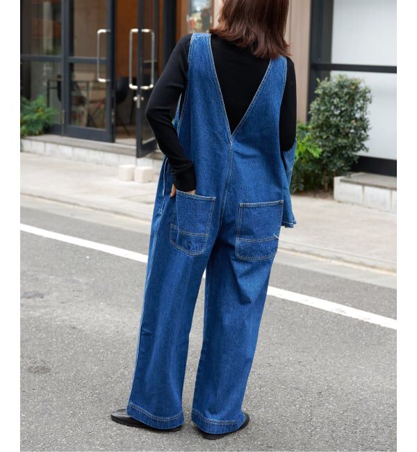 OUTDOOR PRODUCTS Usual Things「追加ULT デニムバックVネックオールインワン」|オールインワン|