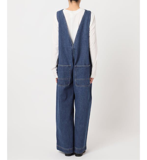 OUTDOOR PRODUCTS Usual Things「追加ULT デニムバックVネックオールインワン」|オールインワン|