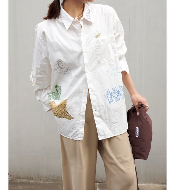 OUTDOOR PRODUCTS Usual Things「FUJITO ex セレモニープリントシャツ」|シャツ・ブラウス|